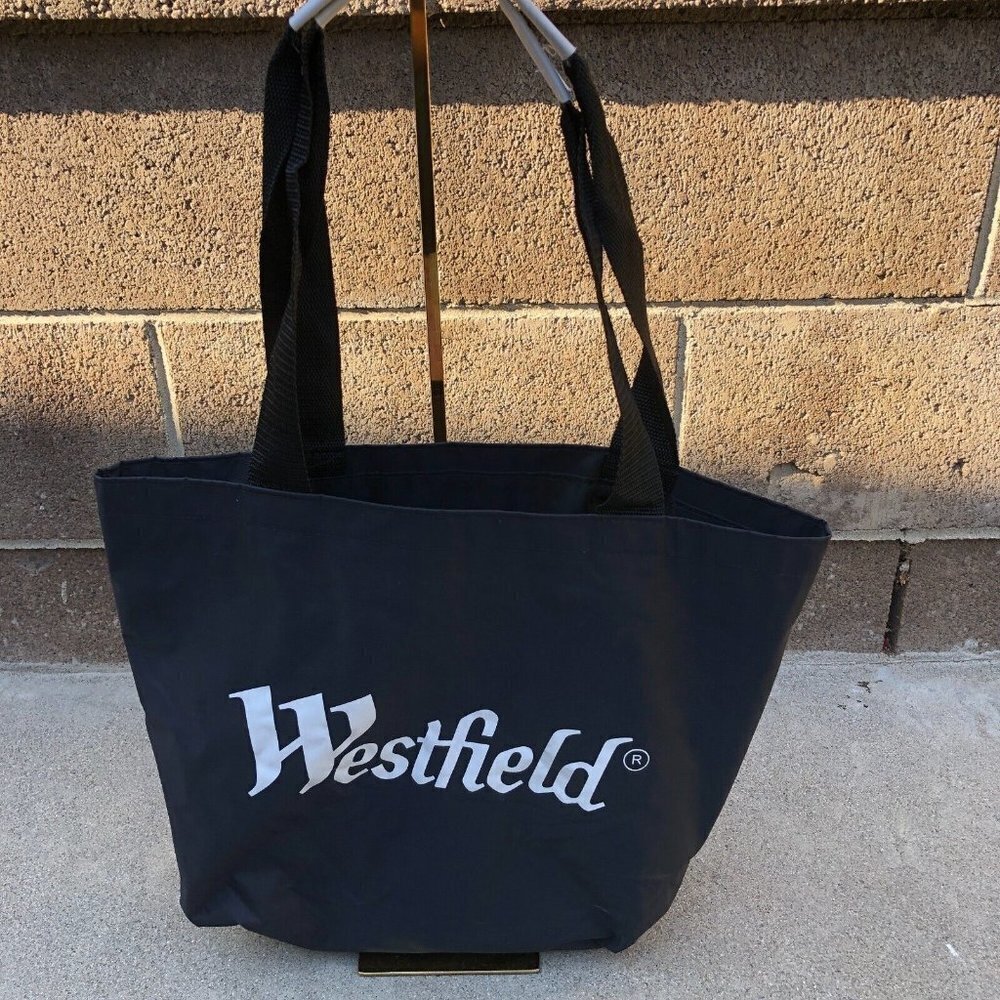 Westfield Shopping Mall Tote Bag Black Nylon 16" x 14" Purse Hand Should…​​